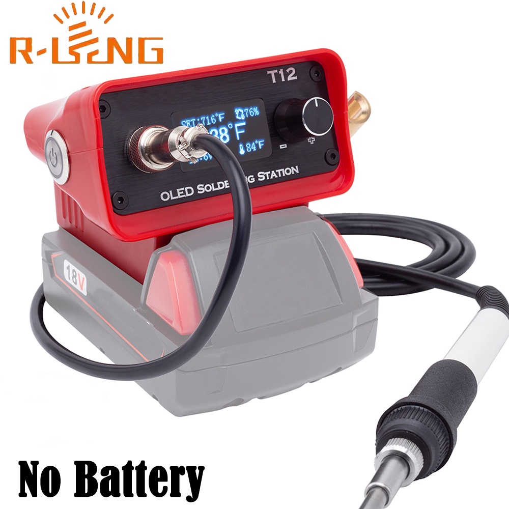 Digital Soldering Station T12 - Estación de soldadura de hierro OLED