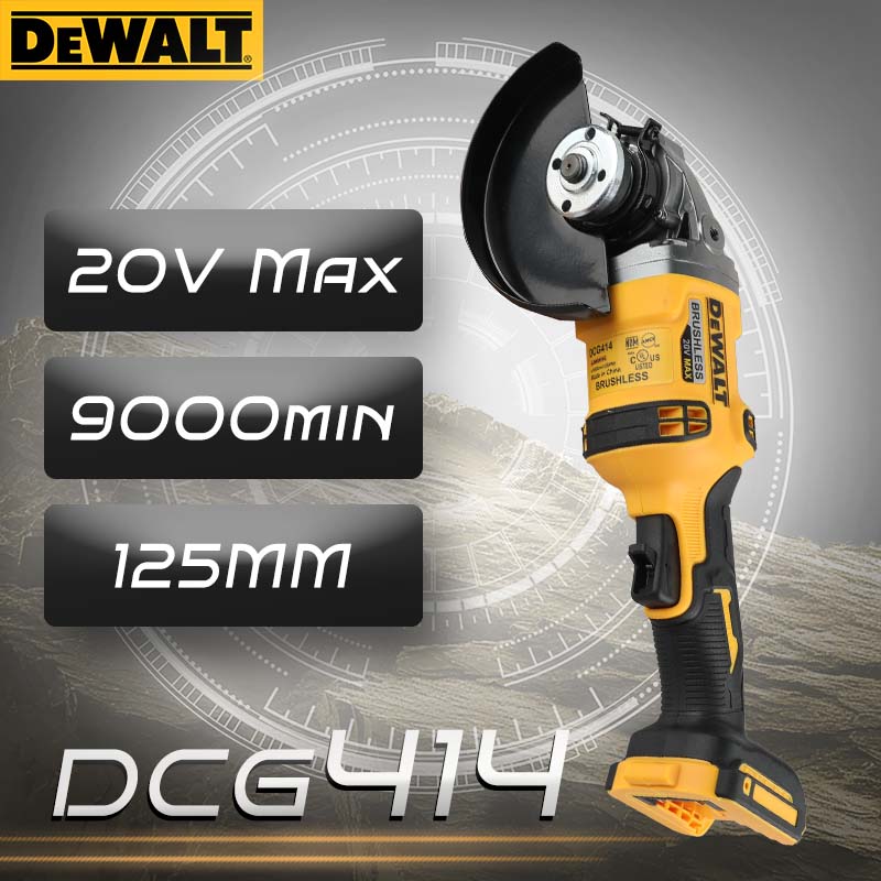 Brushless Angle Grinder Battery Powered - DEWALT DCG414 20V MAX Amoladora Angular