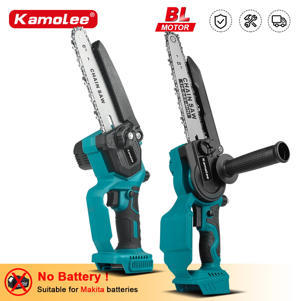 Mini Electric Chainsaw 6 Inch - Kamolee-Mini sierra eléctrica sin escobillas, 6