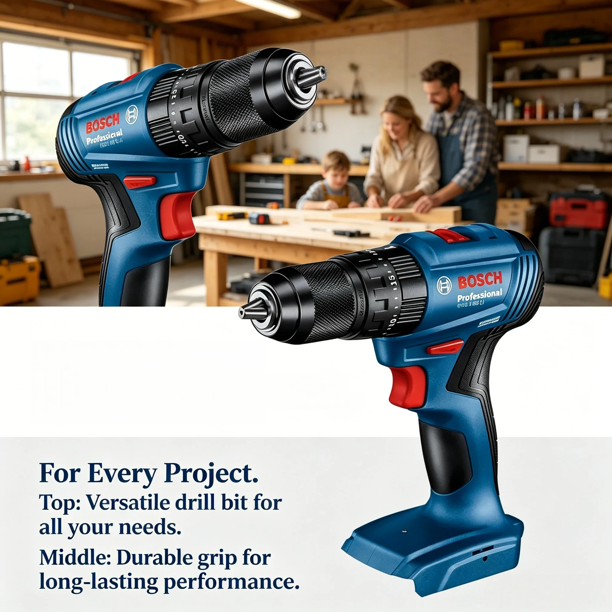 Brushless Cordless Electric Drill 18V - Taladro percutor inalámbrico sin escobillas Bosch