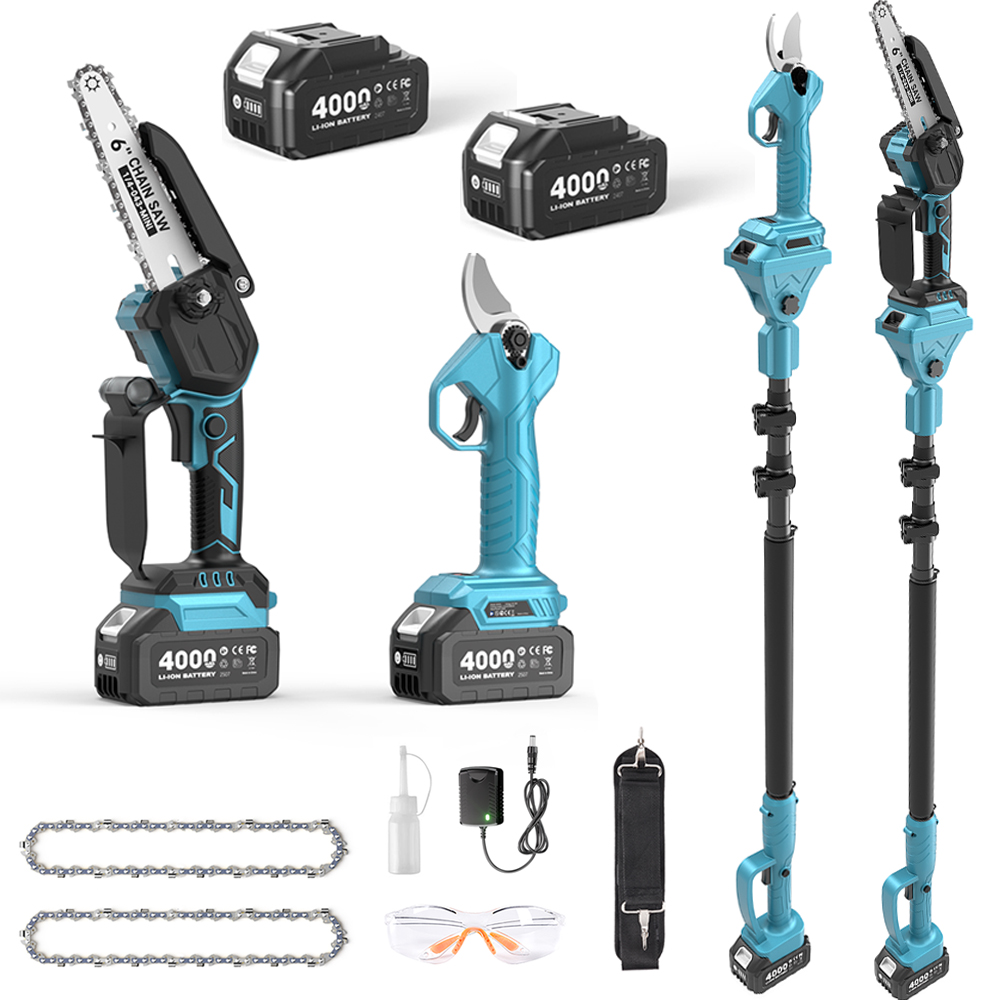 Mini Electric Chainsaw 6 Inch - Podadora de vara sin escobillas 3