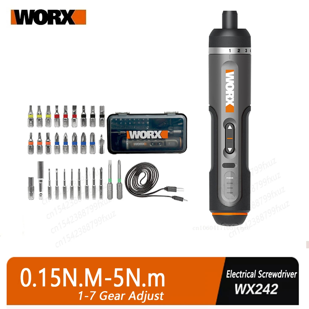 Electric Screwdriver Rechargeable Usb - Juego de destornilladores eléctricos WORX WX242