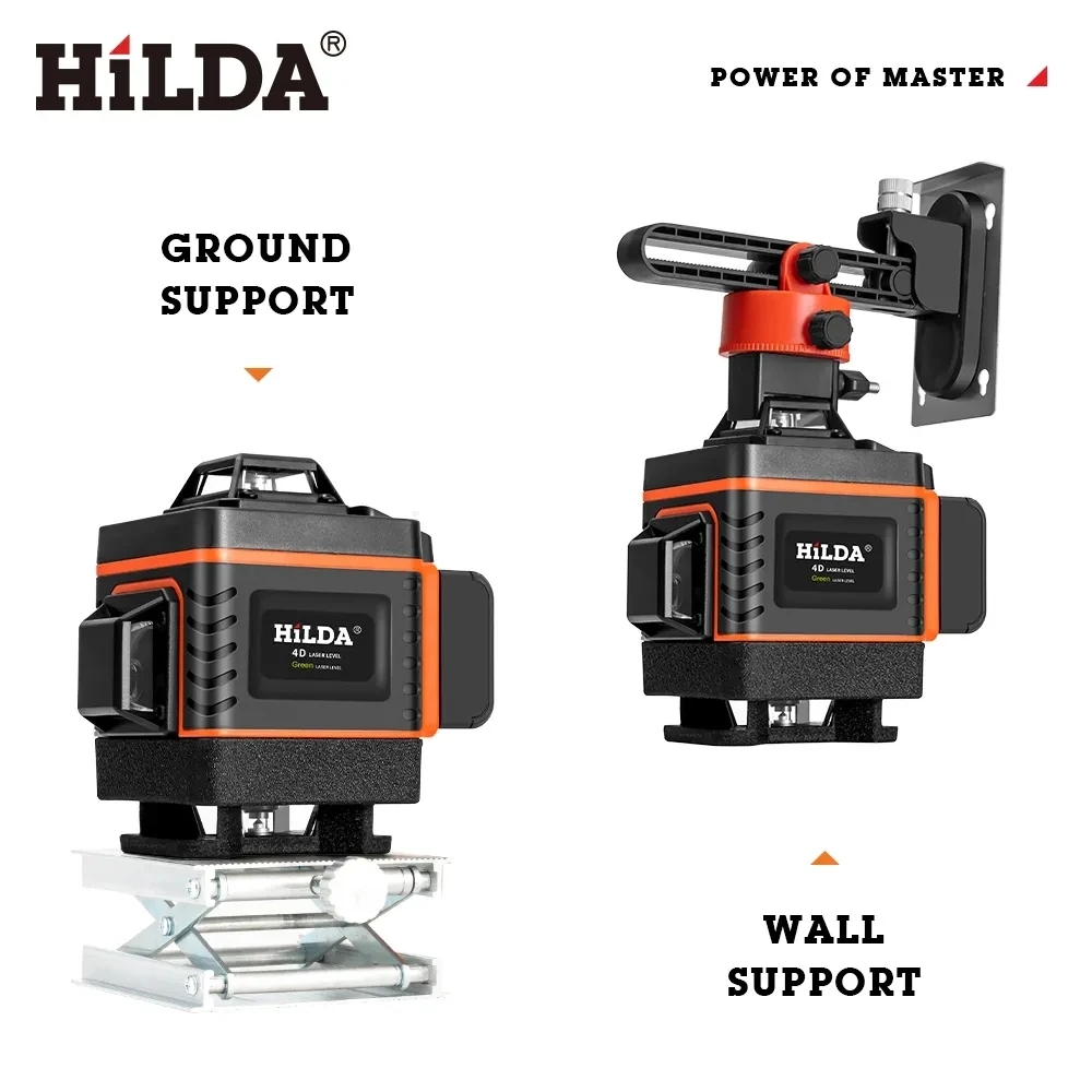 HILDA 16/12 líneas 4D nivel lá - Laser Level 16 Lines 4D Green reseña y precio