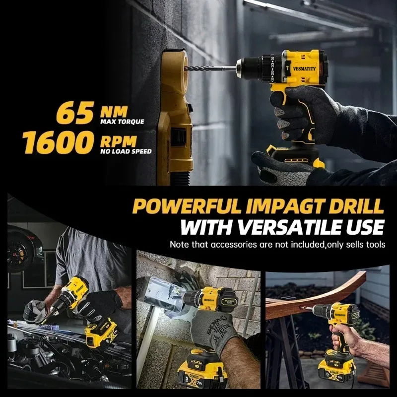 Taladro percutor sin escobilla - Brushless Cordless Electric Drill 18V reseña y precio