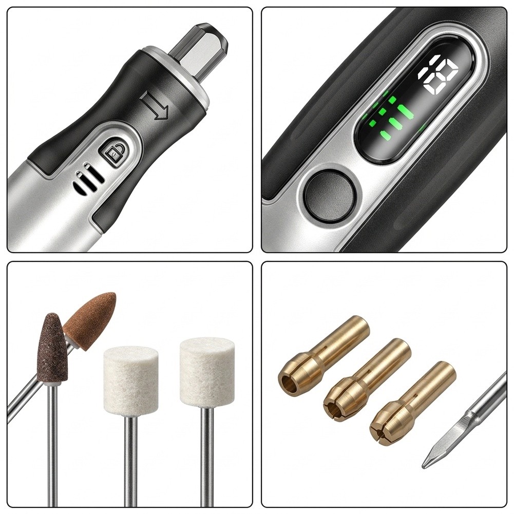 Kit de herramientas rotatorias - Cordless Rotary Tool Kit Accessories reseña y precio
