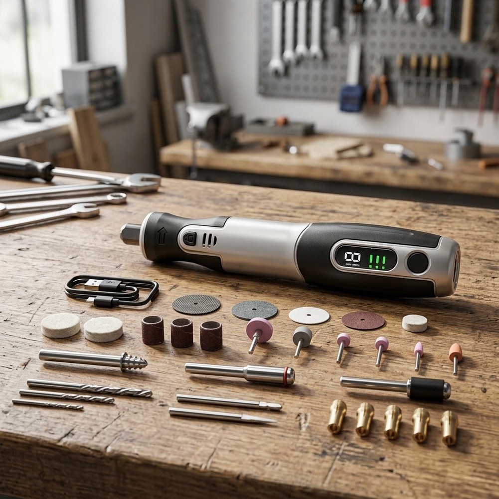 Kit de herramientas rotatorias - Cordless Rotary Tool Kit Accessories reseña y precio