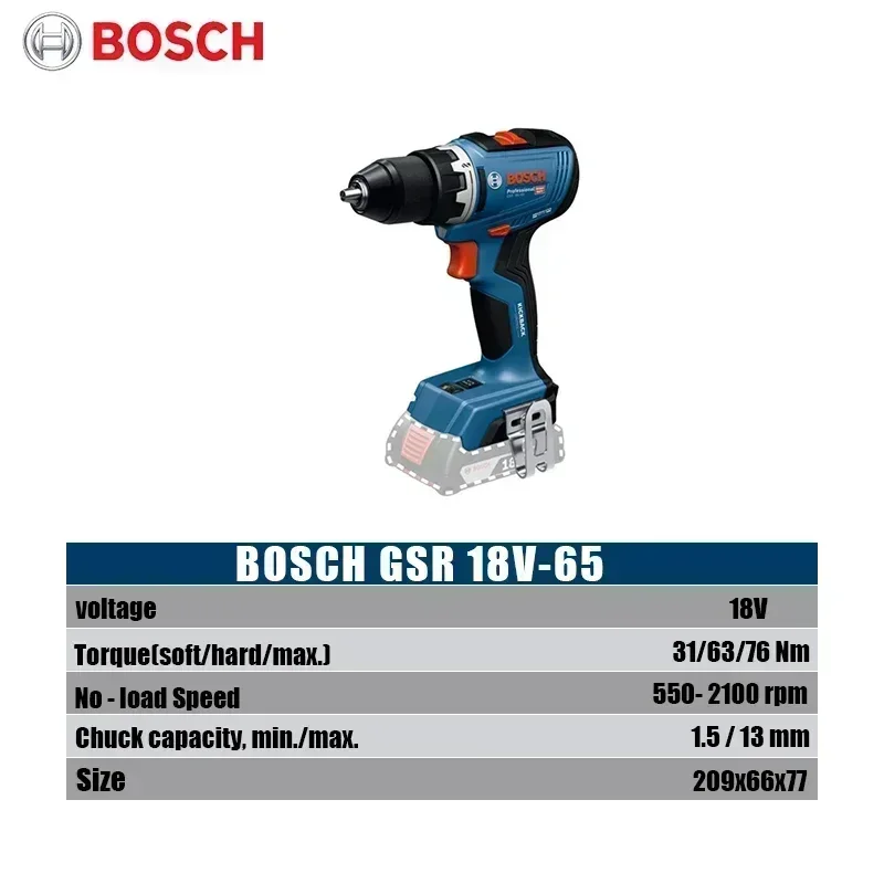 Taladro Inalámbrico Bosch GSR  - Brushless Cordless Electric Drill 18V reseña y precio