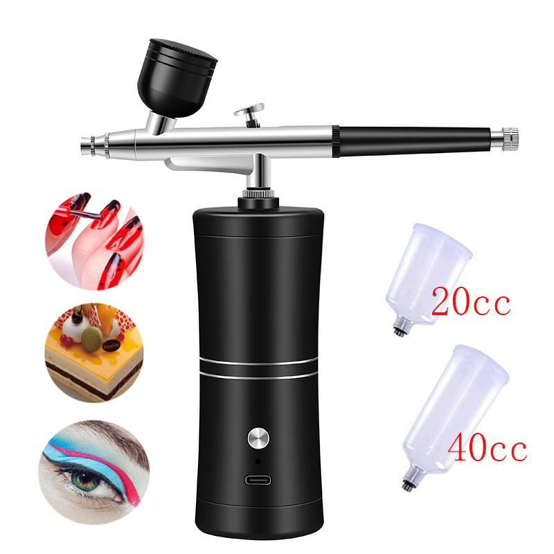 Aerógrafo para pintura artísti - Airbrush Kit With Mini Compressor reseña y precio