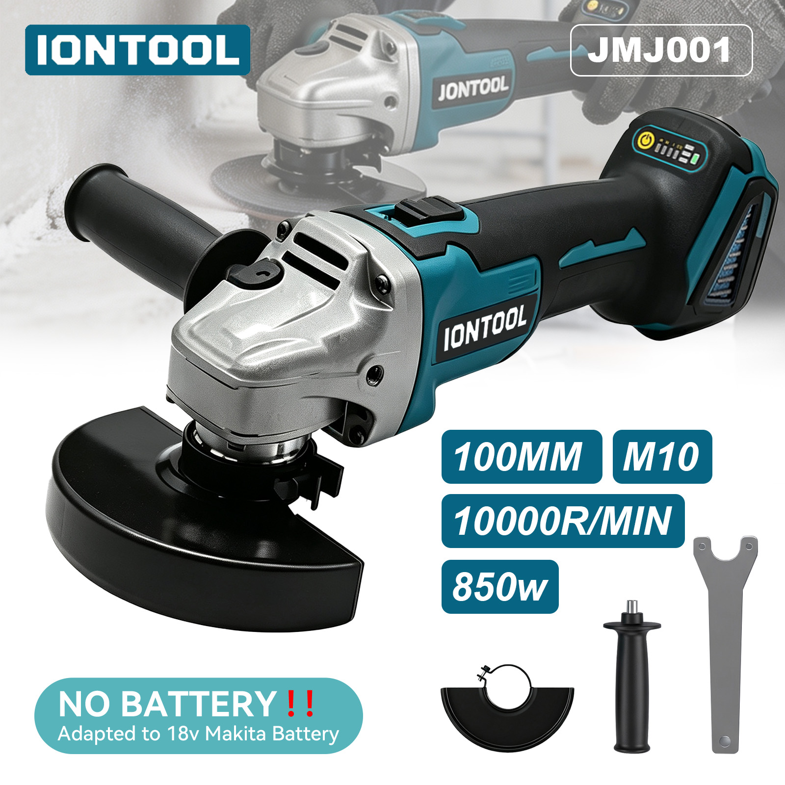 Amoladora Angular Inalámbrica  - Brushless Angle Grinder Battery Powered reseña y precio