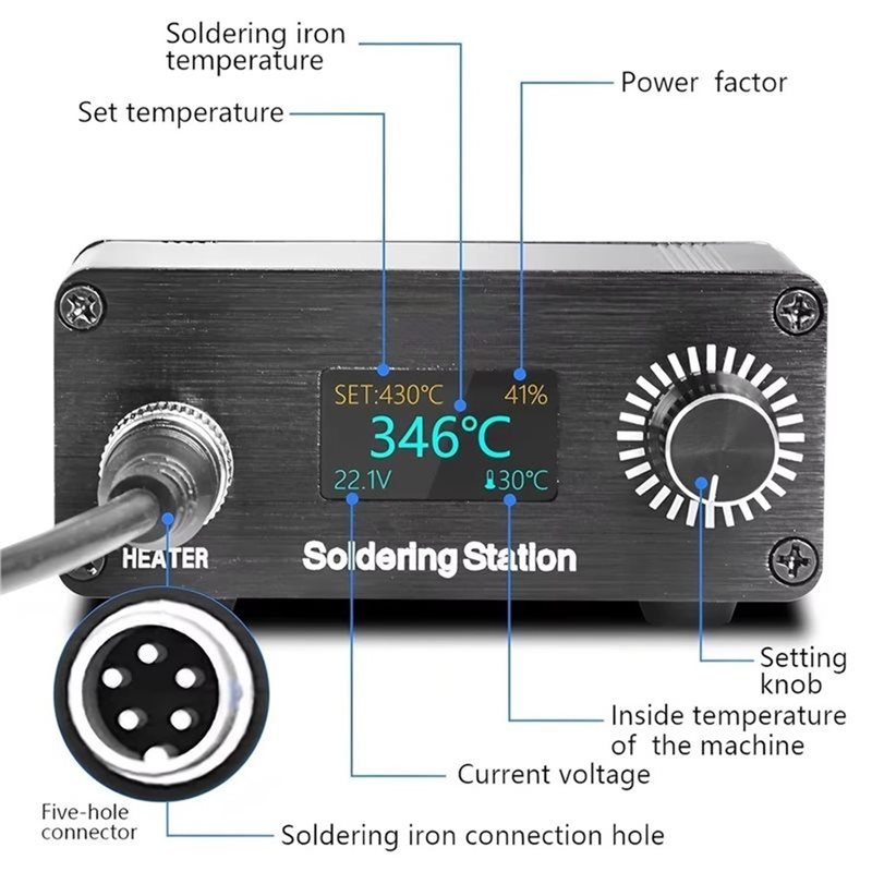 Estación de Soldadura AB11-T12 - Digital Soldering Station T12 reseña y precio
