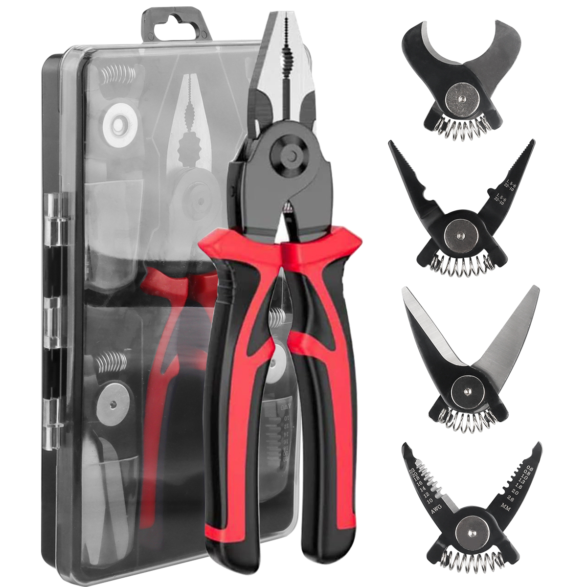 Alicates de prensado 5 en 1, c - Automatic Wire Stripper Cutter reseña y precio