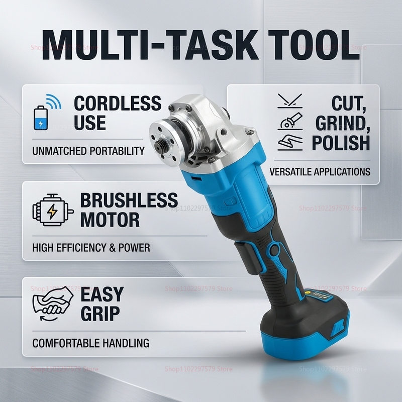 Amoladora angular inalámbrica  - Brushless Angle Grinder Battery Powered reseña y precio