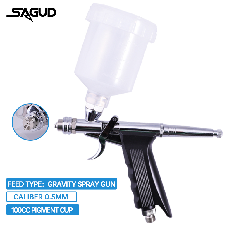 Aerógrafo de alimentación por  - Airbrush Kit With Mini Compressor reseña y precio